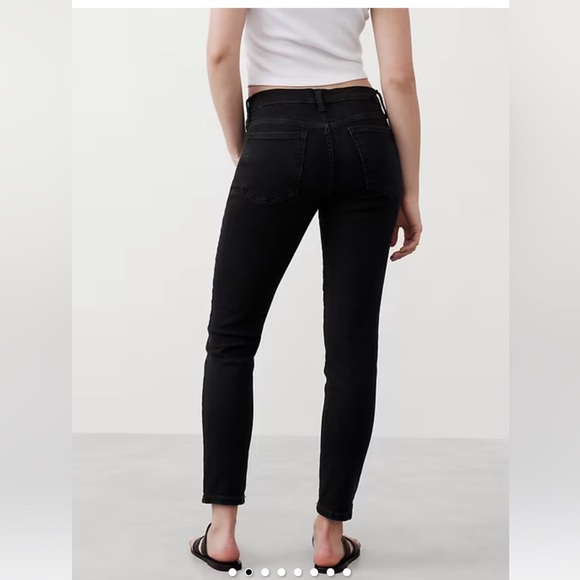 Banana Republic skinny mid rise Women's black Jeans size 0/25 NWT! - Picture 13 of 14